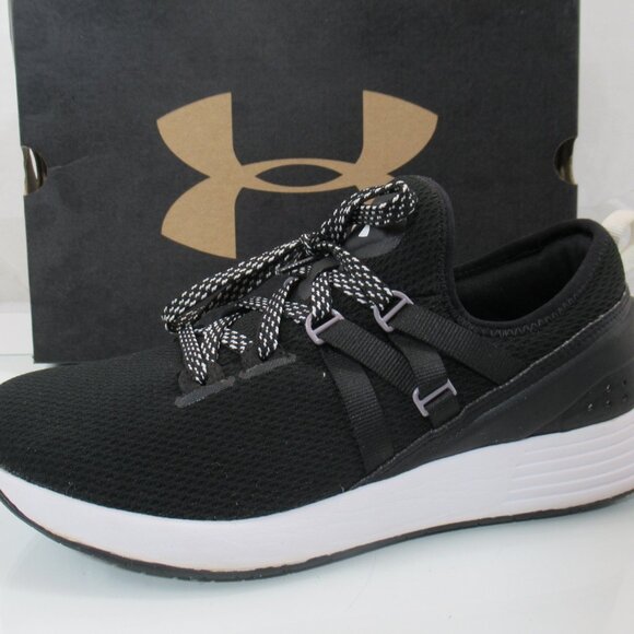 Under Armour Women's Breathe Trainer Sneaker Black Size 7 - Picture 2 of 10